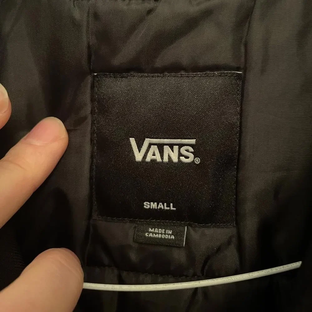 Vans Off The Wall Rutherford Jacket Winter Black Warm Boys Size Small